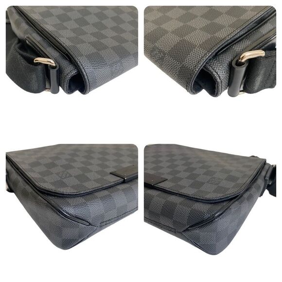 LOUIS VUITTON Damier Graphite District PM Shoulder Crossbody Bag 💼 - Picture 12 of 17